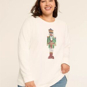 Sequin Nutcracker Graphic Sweatshirt
